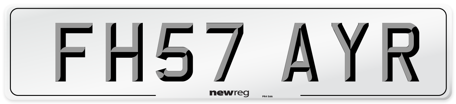 FH57 AYR Number Plate from New Reg